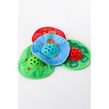Busstier Çok Renkli Sesli Kedi Köpek Oyuncağı Ödül Mamaları İçin Zeka Geliştirici Puzzle Mama Topu Isırınca Ses Çıkaran Vıcır Vıcır Hışırtılı İnteraktif Oyun
