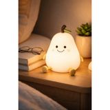 Busstier Hayvan Figürlü Gece Lambası, Silikon RGB Dokunmatik, Yumuşak Işık, Bebek Odası ve Çocuklar İçin, USB Şarjlı, Renkli Aydınlatma, Dekoratif Gece Lambası, Uyku Işığı (Armut)