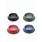 Busstier Kedi Köpek Metal Mama ve Su Kabı – Renkli, Kaymaz ve Dayanıklı Tasarım (Pembe, 18 Cm)