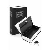 Busstier Kitap Görünümlü Gizli Kasa, Anahtarlı Kilitli Saklama Kutusu, Ev ve Ofiste Değerli Eşyaları Düzenli Saklamak İçin, 180 x 115 x 55 mm