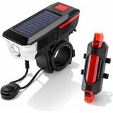 Busstier Kornalı Bisiklet Farı ve Arka Stop Lamba Seti USB Şarjlı Güçlü LED Güvenli Sürüş - Renkli