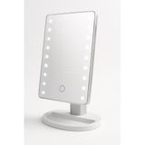 Busstier Led Işıklı Makyaj Aynası Dokunmatik 3 Işık Modlu Ayarlanabilir Oynar Başlıklı Masa Üstü Ayna Beyaz Işık Gün Işığı Sıcak Işık