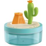 Busstier Manzara Temalı Hava Nemlendirici, 320ml Su Kapasitesi, USB Girişli, Sessiz Çalışma, Taşınabilir ve Dekoratif Tasarım (Kaktüs)