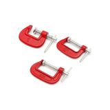 Busstier Mengene Seti, 3 Parça, Çelik Karbon, 2.5 cm, 5.2 cm, 6 cm Ağız Açısı, Ahşap ve Metal Sıkma İçin Profesyonel Mengene Takımı Karışık Renk
