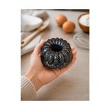Busstier Mini Alüminyum Döküm Kek Kalıbı Seti 2 Adet Çap 11 cm Dayanıklı ve Yapışmaz Tasarım (Klasik) - 001 - Beyaz - 0,5 ml