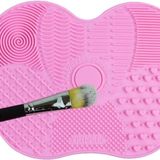 Busstier Silikon Makyaj Fırça Temizleme Pedi Pratik ve Kolay Kullanımlı Fırça Temizleyici Mat Aparat (15 Cm)