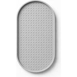 Busstier Silikon Yağdanlık ve Sıvı Sabunluk Altlığı 24x12 cm Kaymaz Isıya Dayanıklı Kolay Temizlenebilir Mutfak ve Banyo Tezgah Koruyucu Çok Amaçlı Şık Tasarım (Gri)