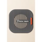 Busstier Süzgeçli Gider Kapatıcı Silikon Kapak Mat Banyo Mutfak Lavabo İçin Koku Önleyici Su Geçişine Uygun Kaymaz Kare Tasarım Gider Kapağı Tıpa Mat