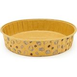 Busstier Yuvarlak Yağlı Kağıt Büyük Kek Kalıbı Uyumlu Fırın Kullanımına Uygun 17 cm Pişirme Kağıdı I - 26 x 26 x 7 cm