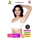#Büstiyer Dikişsiz Seamless Kadın Esnek Yumuşak Kumaş Kalın Askılı Pedli Spor Büstiyer - 5 Adet