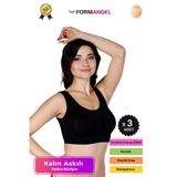 #Büstiyer Dikişsiz Seamless Kadın Esnek Yumuşak Kumaş Kalın Askılı Pedsiz Spor Büstiyer - 3 Adet