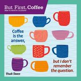 But First Coffee | 2025 7 x 14 Inch Monthly Mini Wall Calendar | Plastic-Free | Brush Dance | Drink Beverage Shop Café Beans