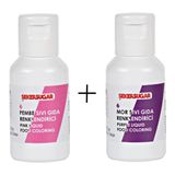 Butedo Sıvı Gıda Boyası - 20ML - Pembe ve Mor