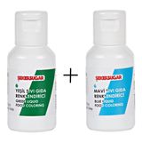 Butedo Sıvı Gıda Boyası - 20ML - Yeşil ve Mavi