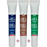 Butedo Tüp Jel Gıda Boyası - 20 gr - Lacivert-Vizon-Yeşil
