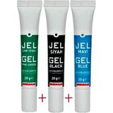 Butedo Tüp Jel Gıda Boyası - 20 gr - Yeşil-Siyah-Mavi