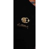 Butenin Atölyesi Atatürk Büstü Ay Yıldız ve Atatürk Imzalı Yaka Rozeti (Gold Renk)