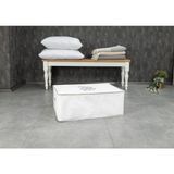 Buti Yatak Altı Baza Hurcu Fermuarlı Düzenleyici Ipli Yastık Hurcu 52 x 28 x 22 cm 104188 - 1 Adet - Beyaz