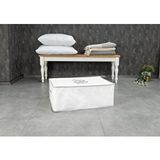 Buti Yatak Altı Baza Hurcu Fermuarlı Düzenleyici İpli Yastık Hurcu 52 X 28 X 22 Cm 104188 Beyaz