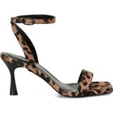 Butigo 25S-006 5fx Leopar Kadın Topuklu Sandalet - Kahverengi