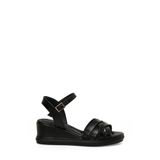Butigo 25S-281 6FX Siyah Kadın Dolgu Topuk Sandalet