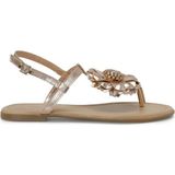 Butigo 26S-8048 Bronz Kadın Düz Sandalet - Altın