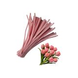 Butik 25'li Pastel Pembe Renkli Şönil, Çiçek Yapımına Uygun Tüylü Tel, 30 Cm 6mm