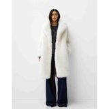 Butik Allbucks Bershka, Peluş Suni Kürk Kaban ABBRS7778 - M - 001-Beyaz