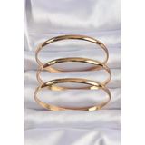 Butik Ayvitrin 316L Çelik Gold Renk 3Lü Ajda Bilezik Seti