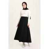 Butik Ayvitrin Kadın Kloş Etek Siyah