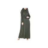 Butik Ayvitrin Namaz Elbisesi Tesettür Tek Parça Haki