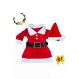 Butik Ayvitrin Noel Yılbaşı Kostümü Elbisesi Unisex Kırmızı