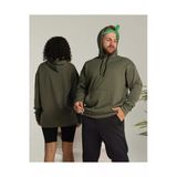 Butik Ayvitrin Sevgili Çift Kombini Unisex Oversize 2 Iplik Haki Sweatshirt