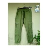 Butik Ayvitrin Unisex Kargo Cep Pantolon Yeşil