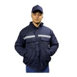 Butik Bafaco Tekstil / 7/7 Gabardin Reflektörlü Lacivert Kışlık Mont
