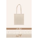 Butik Baskısız Ham Bez Çanta %100 Pamuk | 35x40 Cm | 140 Gr/m² | Doğal Renk Punch Çanta | 24 Adet
