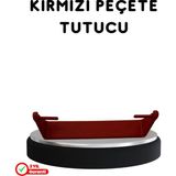 Butik Bfs Kırmızı Peçete Tutucu Dayanıklı Duvar Tipi Kağıt Havlu Askısı