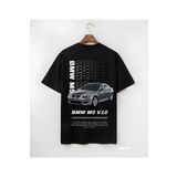 Butik bmw m5 v10 baskılı t shirt tişört