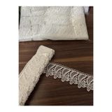 Butik Bridal 9 Metre Fransız Güpür Dantel Gelinlik Kenar Süsü Premium Kalite Krem güpür