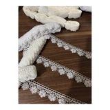 Butik Bridal 9 Metre Klasik Güpür Dantel Çiçek Motifli Gelinlik Danteli Abiye ve Nikah Elbisesi İçin