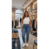 Butik Dar Paça full ligralı büyük-küçük beden tayt kot pantolon