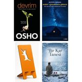 Butik Devrim - Yaşama Yepyeni Bir Gözle Bakmak - Osho + Kuzey Işıklarının Şarkısı + Telefon Tutucu + Bir Kar Tanesi