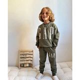 Butik Erkek Çocuk %100 Pamuklu Alt - Üst Eşofman Takımı 2'li Takım - Haki - 7 - 8 Yaş