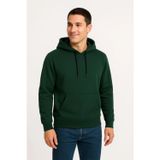 Butik Erkek Üç İplik Kapüşonlu Kanguru Cepli SweatShirt Hoodie - Haki