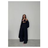 Butik GOFRE KİMONO PANTOLON UZUN 2'Lİ TAKIM