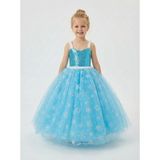 Butik Happy Kids Kız Çocuk Frozen Elsa Kostümü - 7 - 8 Yaş - Mavi