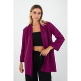 Butik Kadın Fuşya Blazer Ceket – Şık ve Modern Tasarım