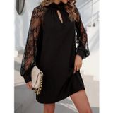 Butik Kadın Uzun Kollu Damla Detaylı Sandy Mini Elbise