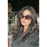 Butik KAHVE RENGİ GÜNEŞ GÖZLÜĞÜ deri kılıf - silme bezi hediyeli