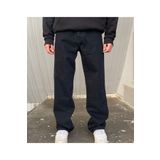 Butik Karaca Erkek Salaş Baggy Jeans Fly Siyah Kot Pantolon
